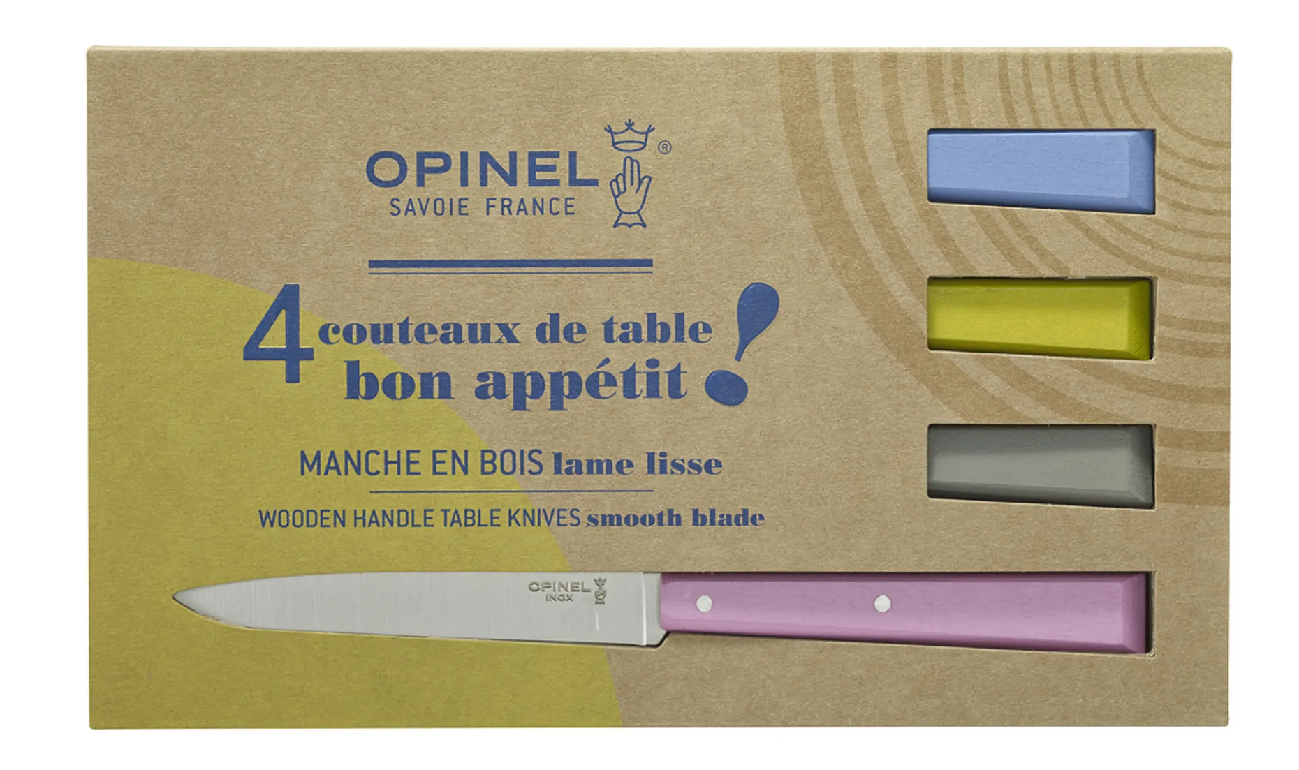 Coffret de 4 couteaux de table N°125 Bon Appétit Campagne