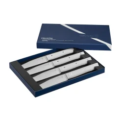 Coffret de 4 couteaux de table Facette Blanc
