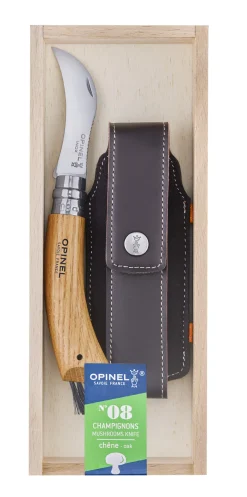 Couteau à champignon haut de gamme avec étui